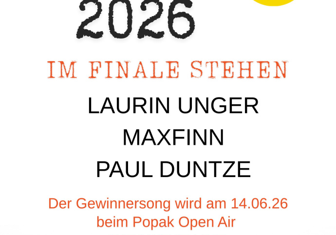FINALISTEN UND FINALISTINNEN MEIN SONG 2026 STEHEN FEST