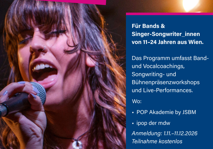 podium jazz.pop.rock academy 16.+17. Jänner 2027